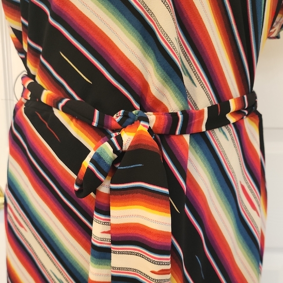 Colorful Striped Midi Dress - Picture 3 of 16